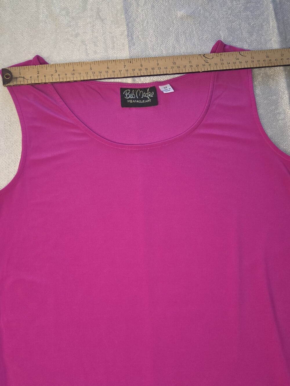 Bob Mackie Tank Top Fuchsia Size M Medium - Picture 6 of 7